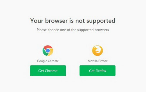 Browser selection