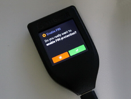 Enable PIN on Trezor