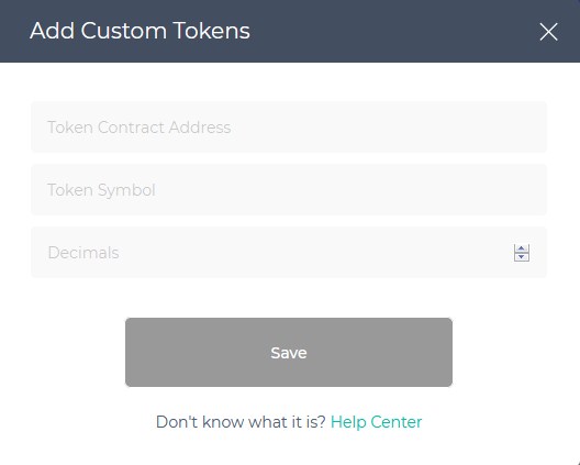 add custom tokens