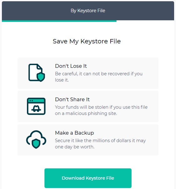 save my keystore file