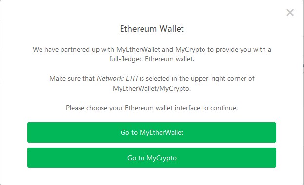 go to myetherwallet