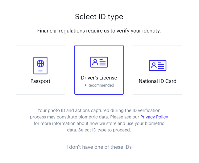 is coinbase safe to give id