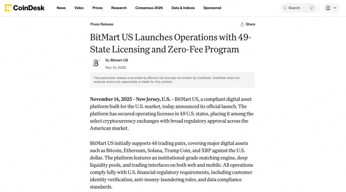 BitMart US