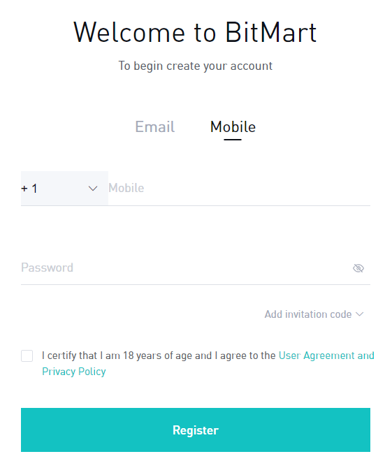 BitMart exchange verification